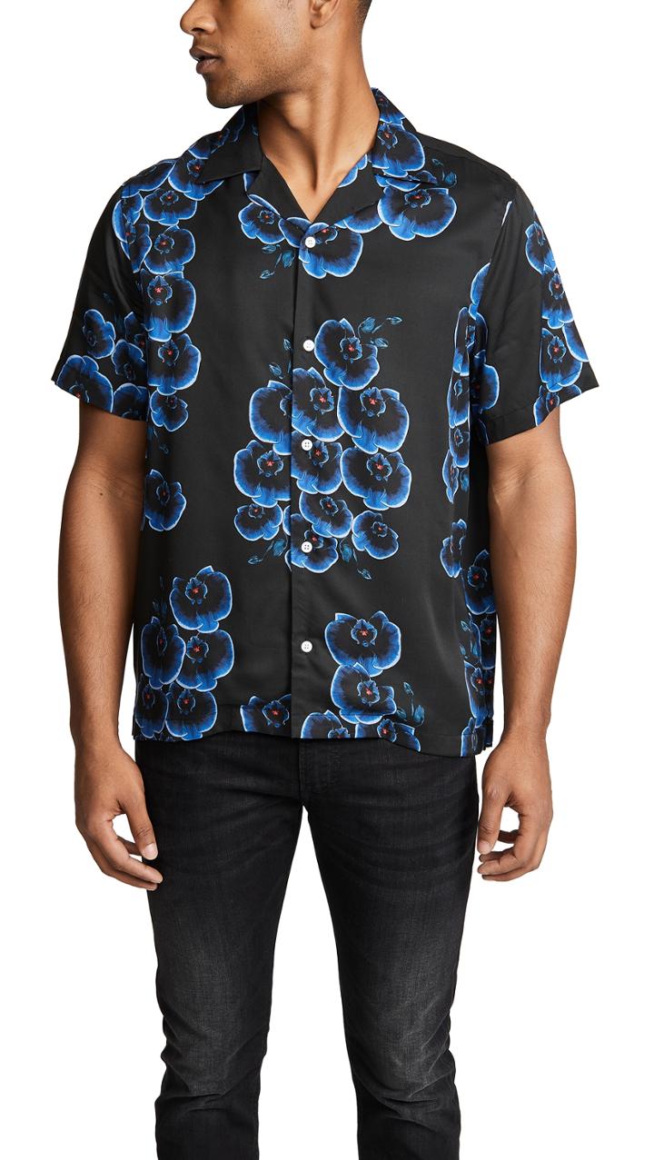 Saturdays Nyc Canty Orchid Short Sleeve Shirt