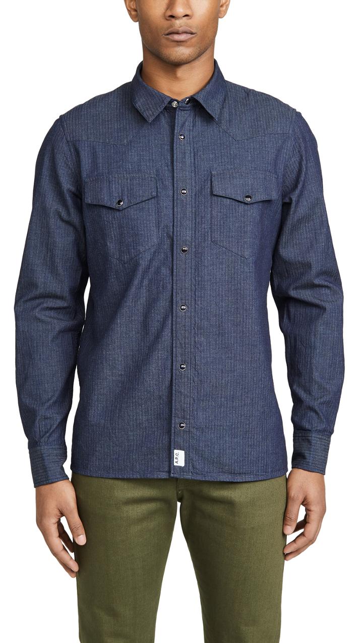 A P C Chemise Woody Shirt