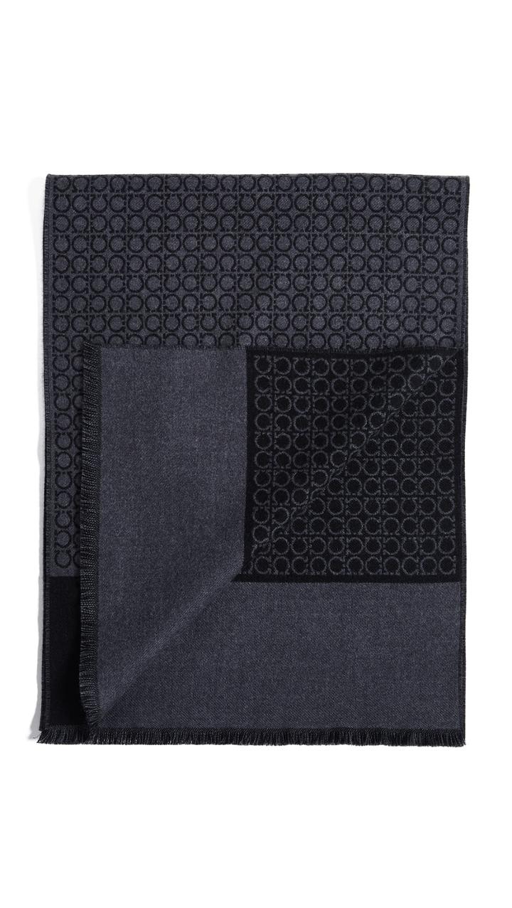 Salvatore Ferragamo Small Gancio Print Scarf