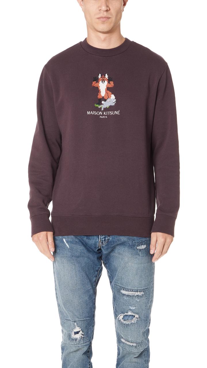 Maison Kitsune Pixel Fox Sweatshirt