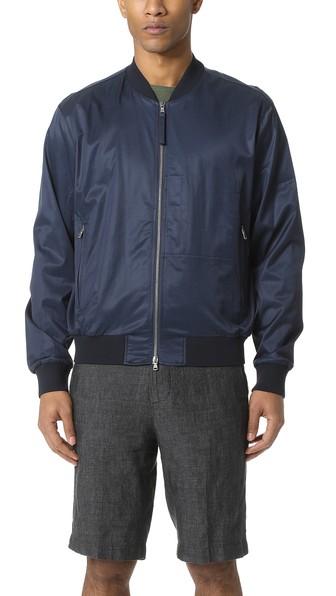 Vince Washed Satin Bomber