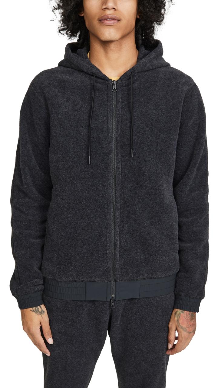 Reigning Champ Polartec Fleece Full Zip Hoodie