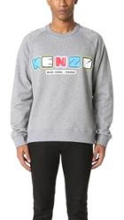 Kenzo Melange Cotton Molleton Sweatshirt