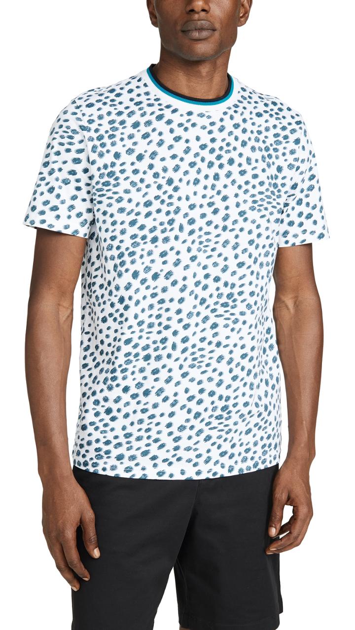 Ps Paul Smith Leopard Print Tee Shirt