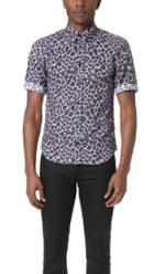 Marc Jacobs Lenny Leopard Short Sleeve Shirt