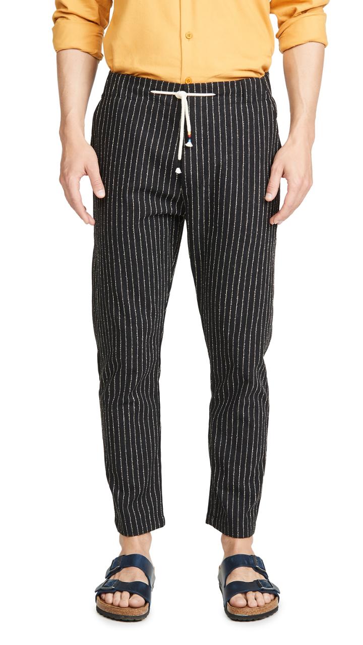 The Silted Company Striped Coffin Trousers