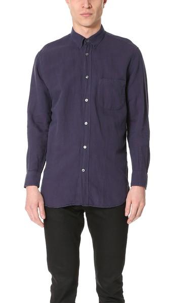 Our Legacy Cotton Linen Generation Shirt