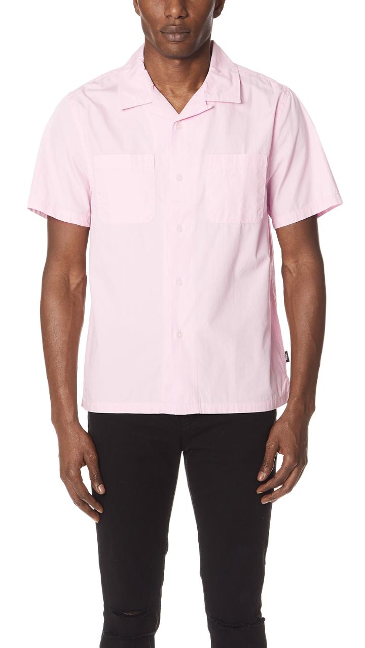 Stussy Open Collar Short Sleeve Shirt