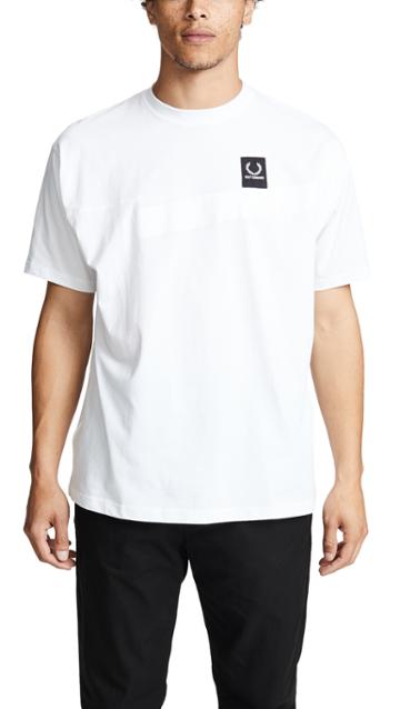 Fred Perry By Raf Simons Tape Detail T Shirt