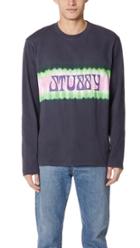 Stussy Tie Dye Stripe Long Sleeve Tee