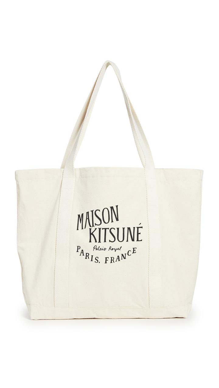 Maison Kitsune Palais Royal Shopping Tote Bag