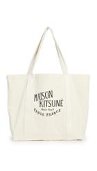 Maison Kitsune Palais Royal Shopping Tote Bag
