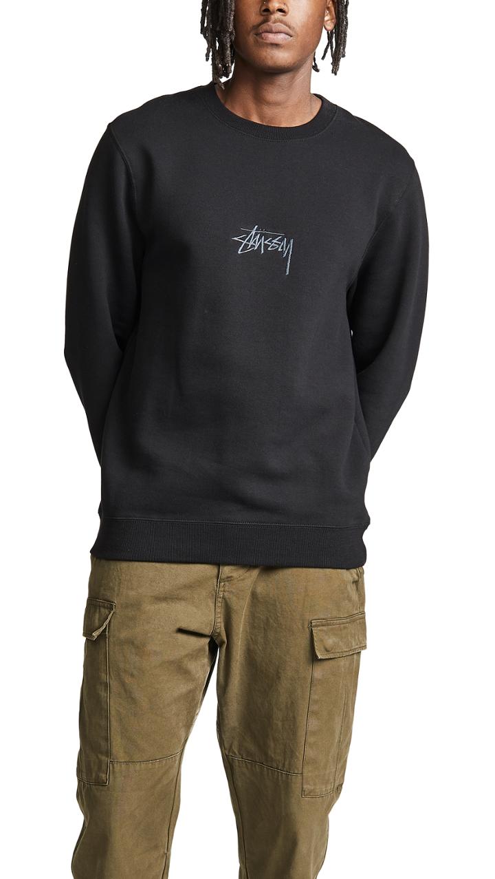Stussy Stock Applique Crewneck Sweatshirt