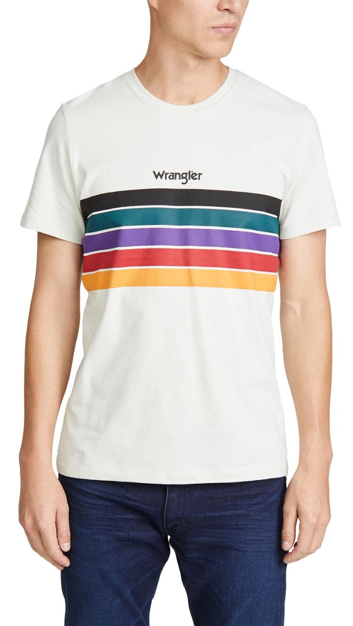 Wrangler Wrangler Short Sleeve Rainbow Tee