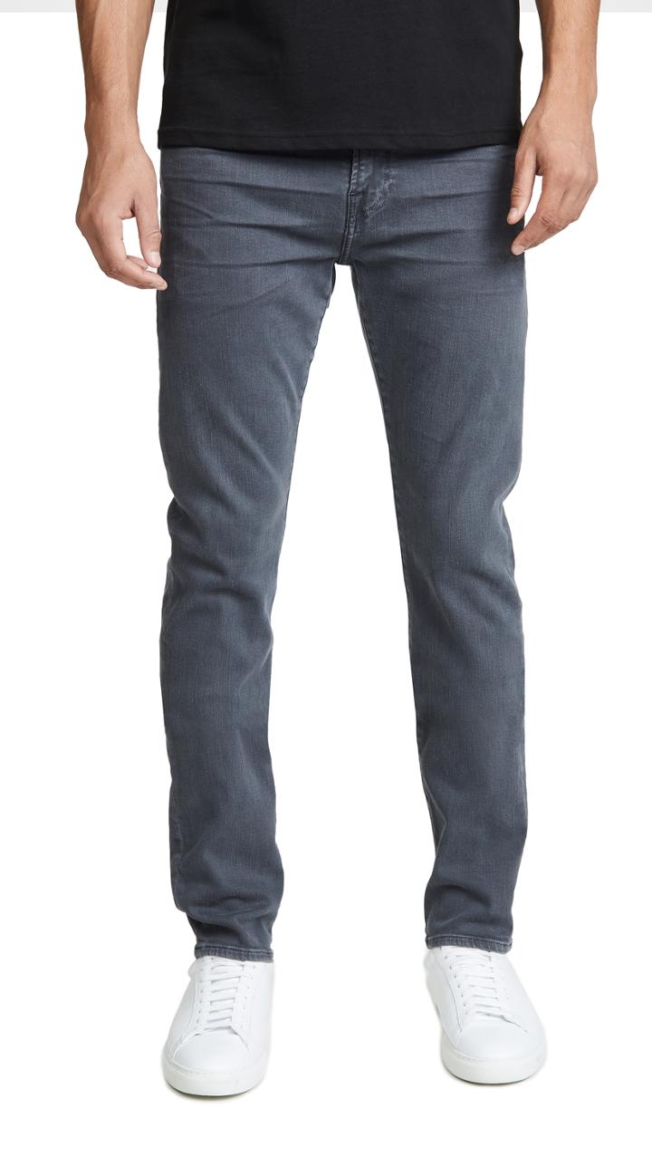 7 For All Mankind Skinny Paxtyn Jeans In Dark Grey