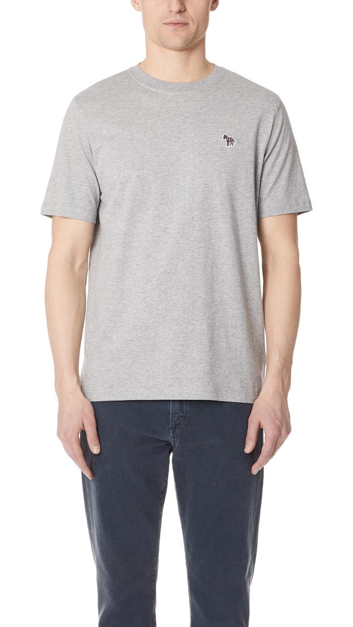 Ps By Paul Smith Regular Fit Zebra Tee