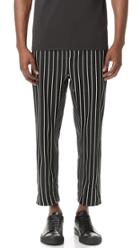 3 1 Phillip Lim Pinstripe Relaxed Tapered Cropped Sweatpants
