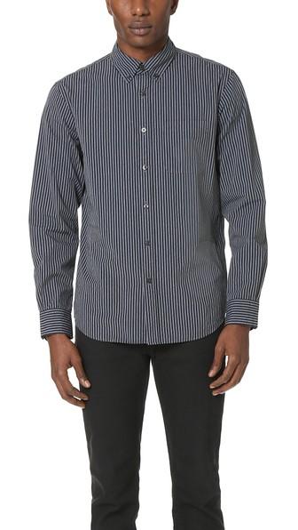 Club Monaco Slim Classic Stripe Shirt