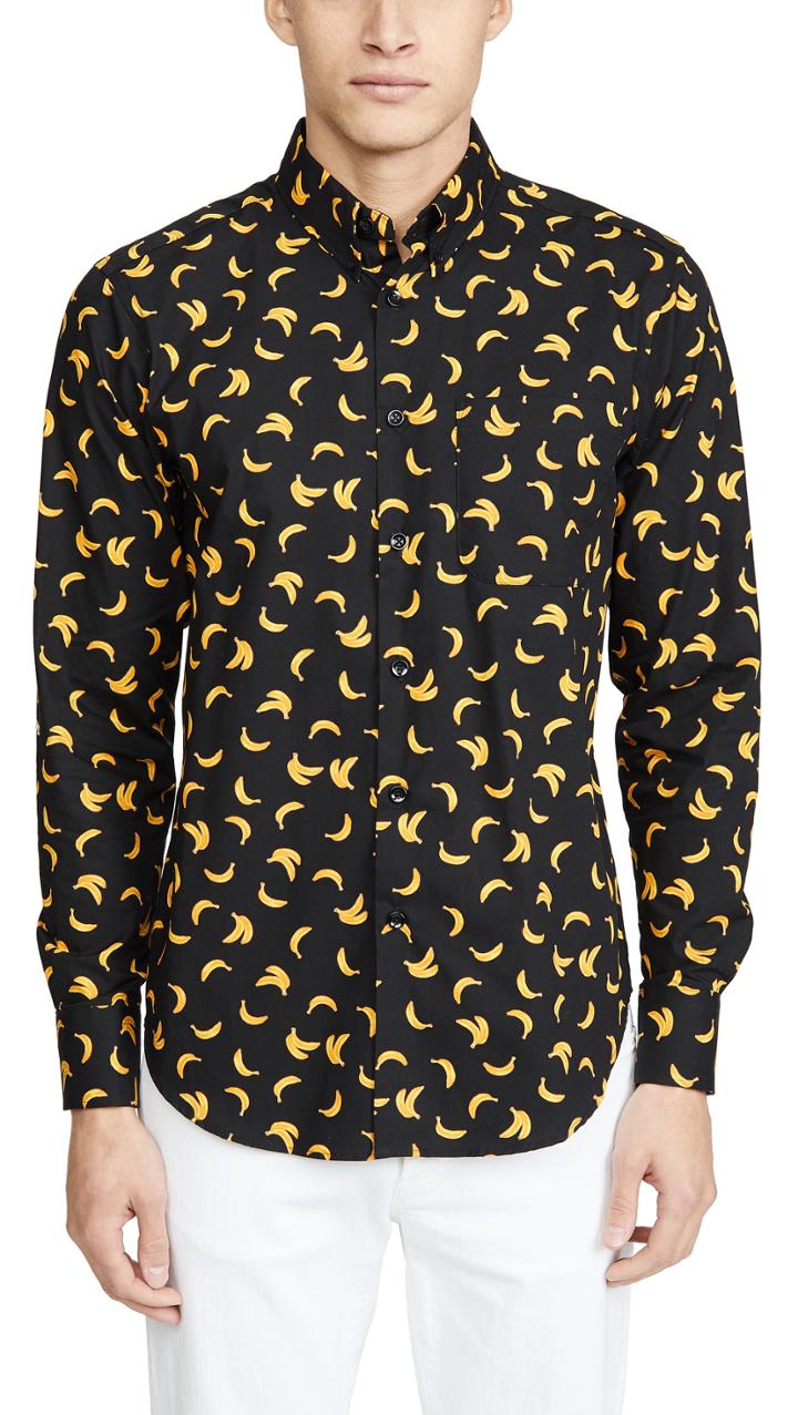 Naked Famous Easy Shirt In Banana Print