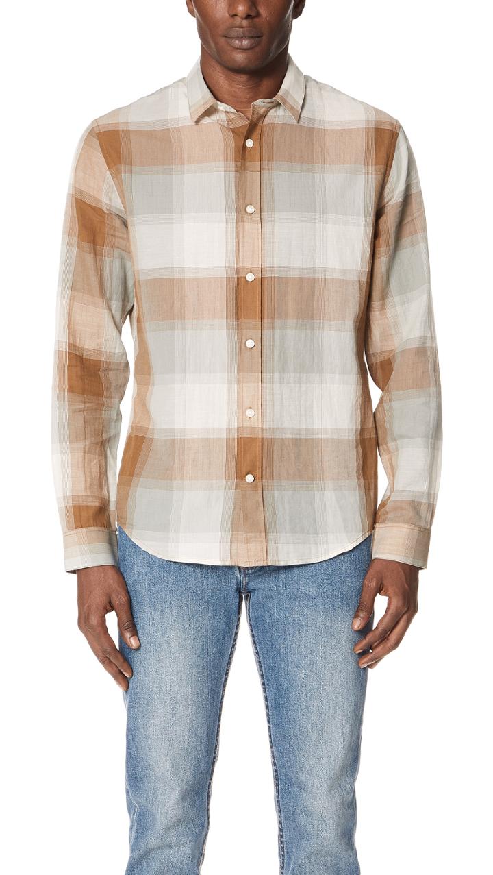 Vince Vintage Plaid Shirt