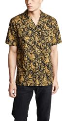 Club Monaco Short Sleeve Camp Collar Linear Flower