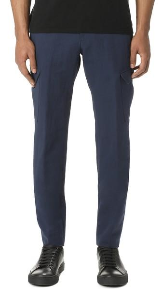 Z Zegna Cotton And Linen Gabardine Cargo Pants