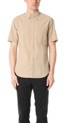 Gitman Vintage Short Sleeve Toast Over Dye Seersucker Shirt