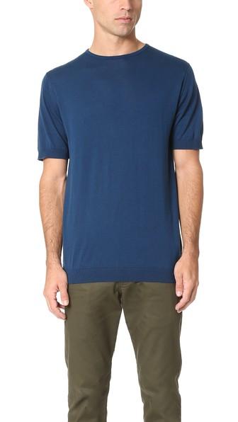 John Smedley Belden Sea Island Cotton Crew Tee