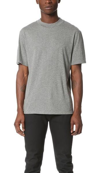 T By Alexander Wang Short Sleeve High Crew Neck Tee