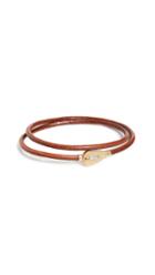 Miansai Centra Leather Wrap Bracelet