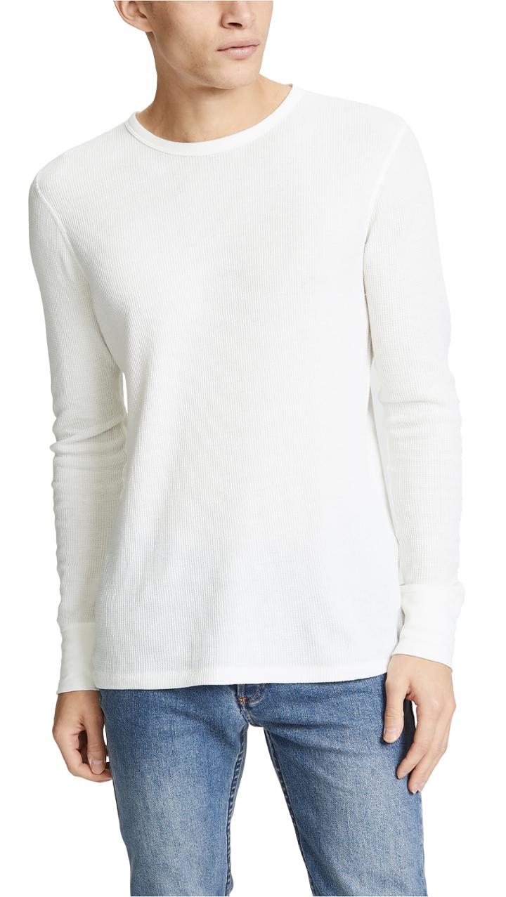 Rag Bone Classic Waffle Knit Crew Neck Top