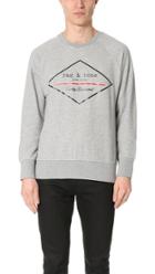 Rag Bone Pullover With Diamond Print