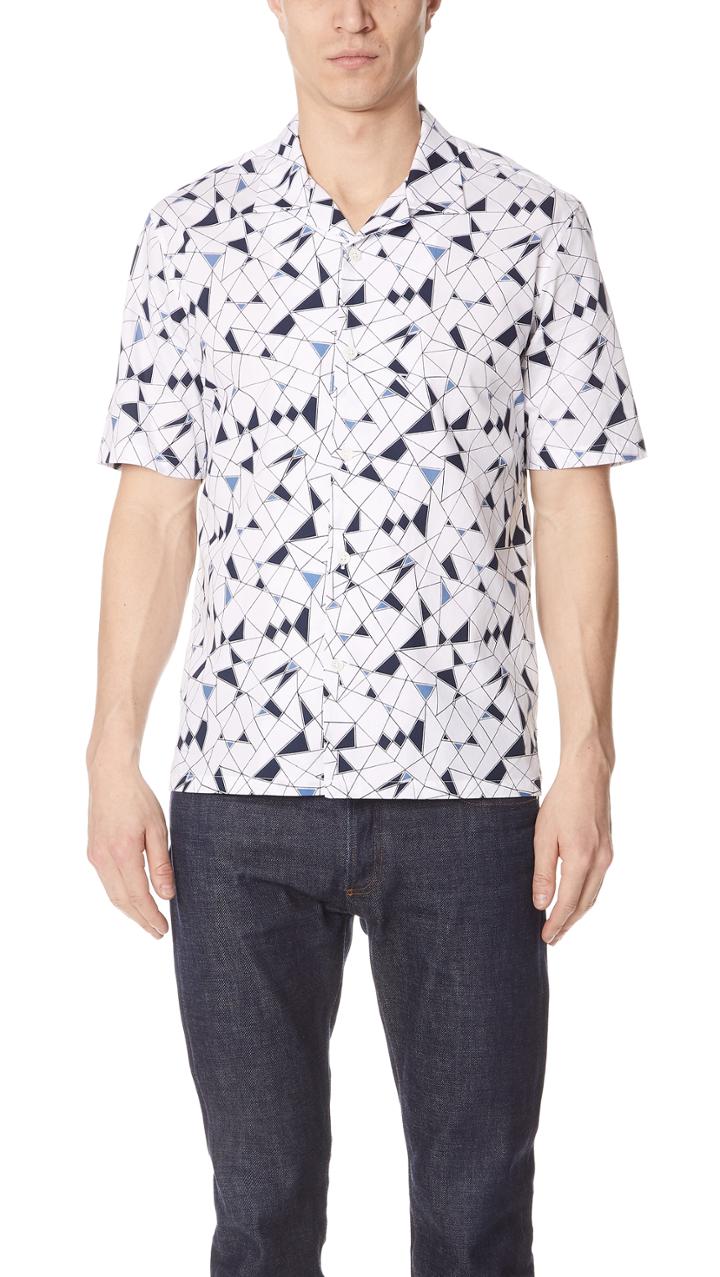 Theory Daze Geoline Print Top