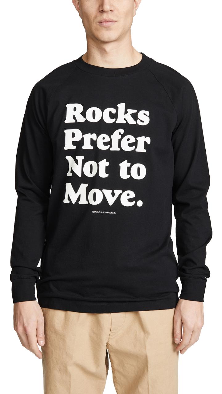 Wood Wood Han Long Sleeve Print Tee