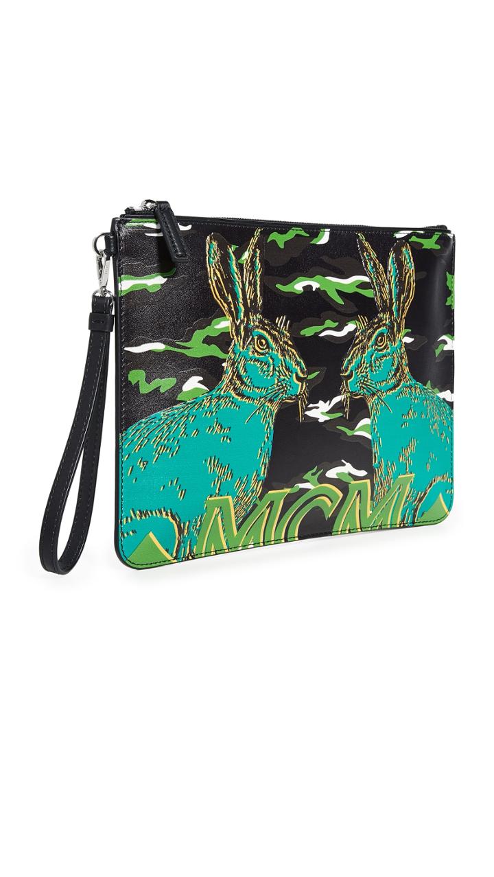 Mcm Medium Pop Rabbit Pouch