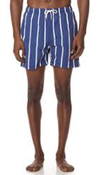 Solid Striped The Classic Slate Bondi Stripe Trunks
