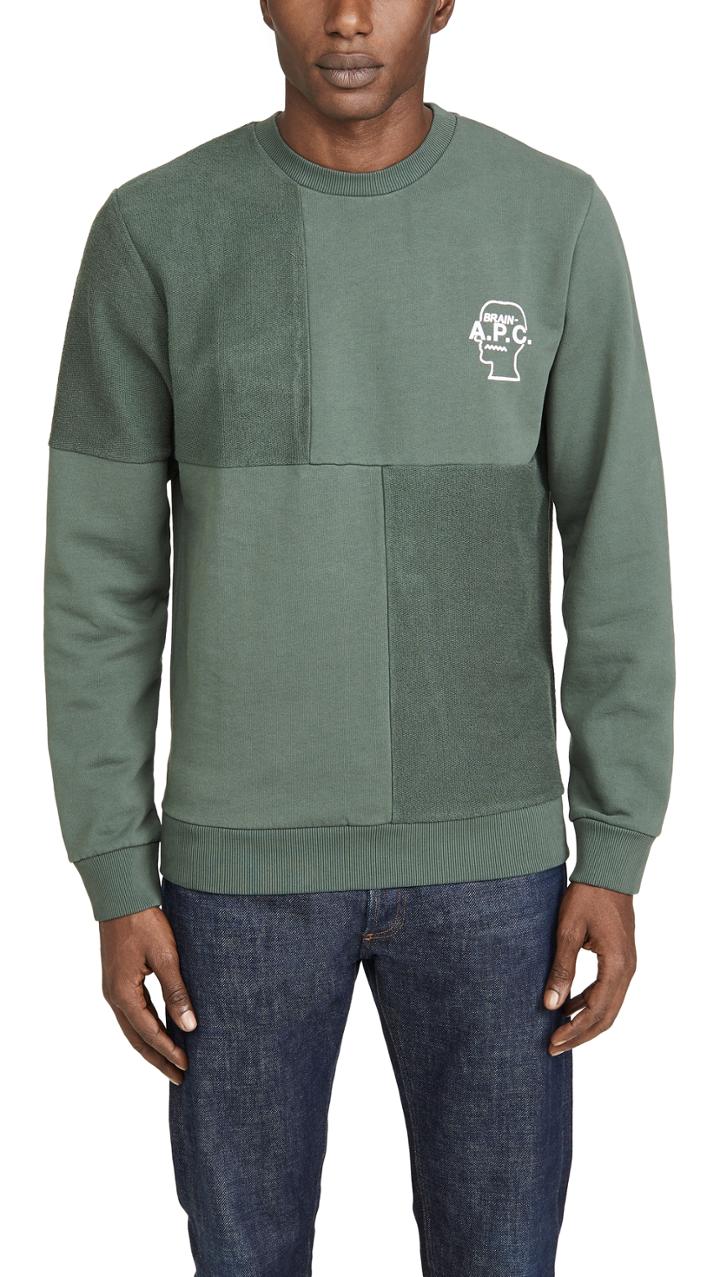A P C X Brain Dead Pony Crew Neck Sweatshirt