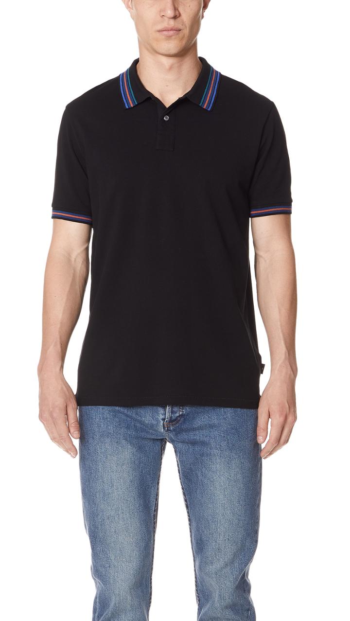 Ps By Paul Smith Tipped Polo Shirt