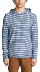 Faherty Long Sleeve Striped Pullover Hoodie