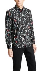 Naked Famous Flower Painting Regular Shirt