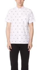 Ps By Paul Smith Short Sleeve Casual Fit Zebra Shirt