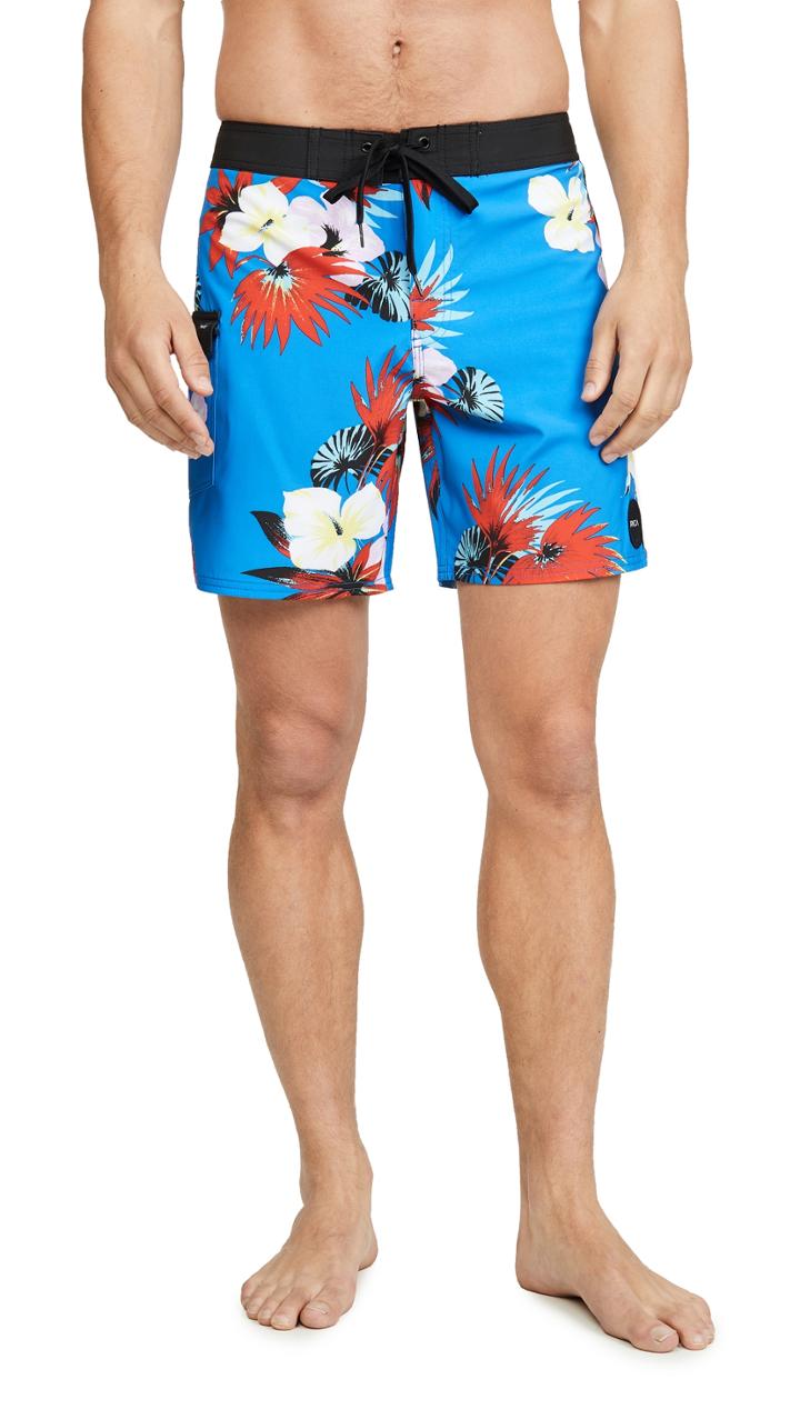 Rvca Higgins Floral Swim Trunks