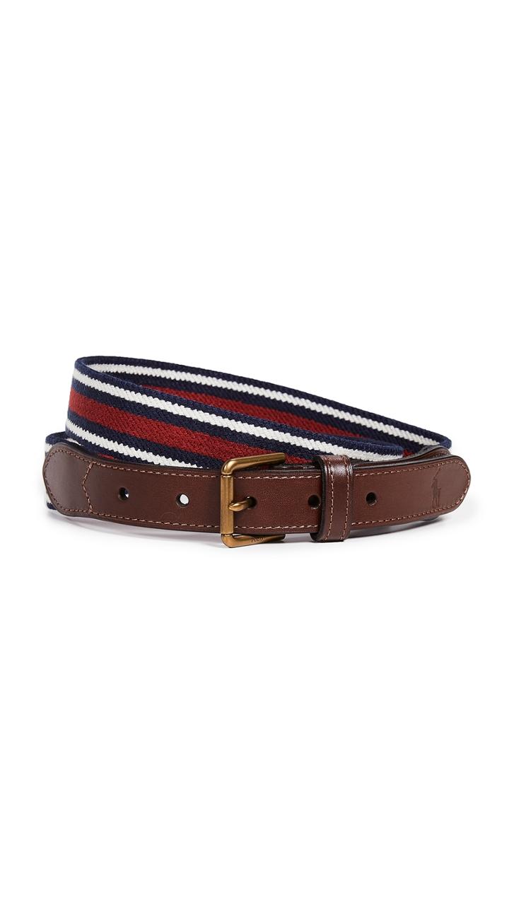 Polo Ralph Lauren 34mm Braid Fabric Stretch Belt