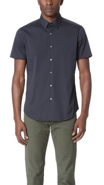 Theory Sylvain Wealth Short Sleeve Shirt