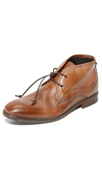 H By Hudson Lyndon Leather Chukka Boots