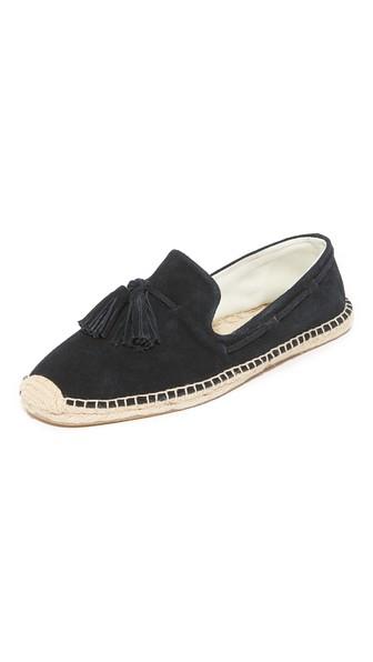 Soludos Suede Tasseled Smoking Slippers
