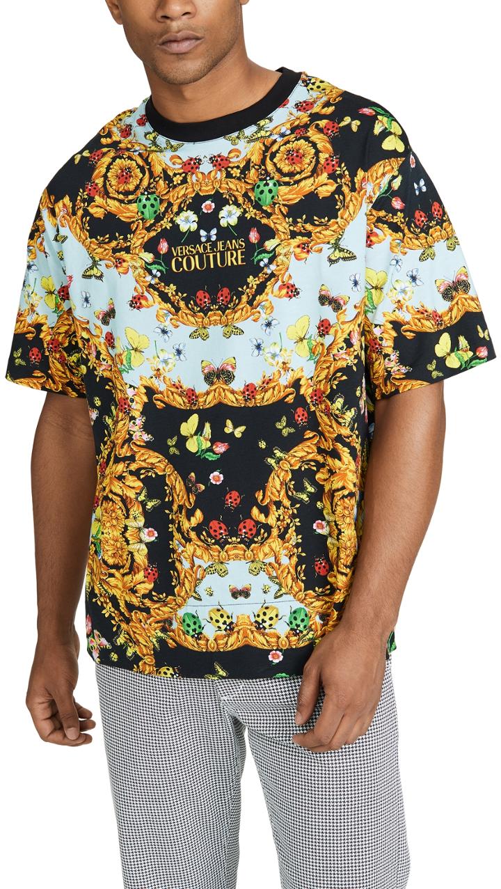Versace Jeans Couture Lady Bug Allover Print Tee