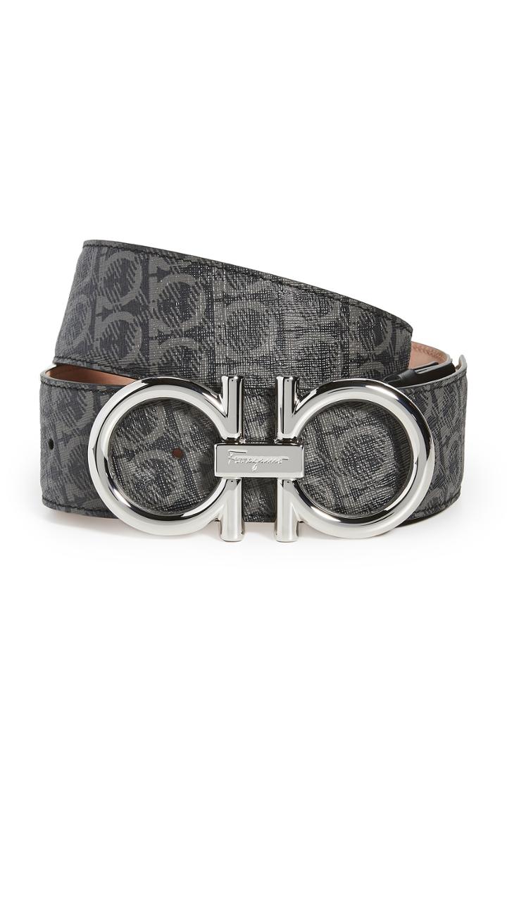 Salvatore Ferragamo Printed Adjustable Gancini Belt