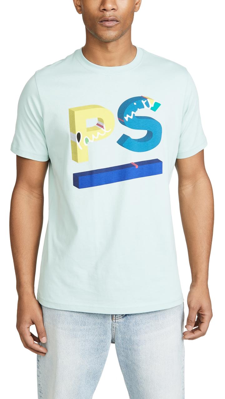Ps Paul Smith Lare Ps Logo T Shirt