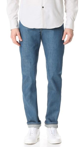 Naked Famous Weird Guy Cerulean Blue Selvedge Jeans